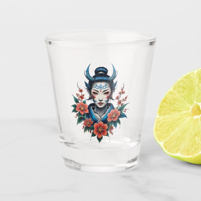 Vaso De Chupito El secreto de la belleza pálida, (Anverso)