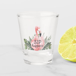 Vaso De Chupito El SIP ocurre con el flamenco tropical divertidísi