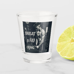 Vaso De Chupito El sudor es la grasa llorando Motivacional Inspira