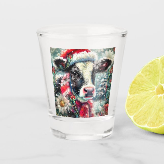 Vaso De Chupito El sueño de las vacas en tiempos más cálidos Verde (Anverso)