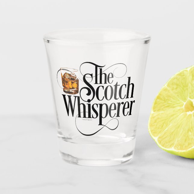 Vaso de Chupito El Susurrador de Escocés (Anverso)