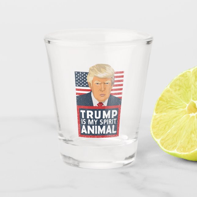 Vaso De Chupito El triunfo es mi animal del alcohol divertido (Anverso)