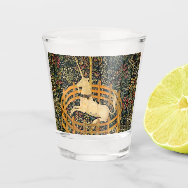 Vaso De Chupito El unicornio en cautiverio (Anverso)