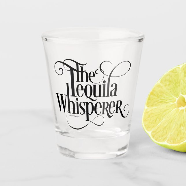 Vaso De Chupito El vidrio caliente de Tequila Whisperer (Anverso)