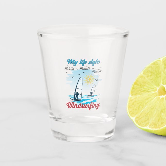 Vaso De Chupito El Windsurf es mi estilo de vida (Anverso)