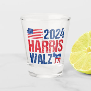 Vaso De Chupito Elección de burro por parte de Harris Walz, demócr