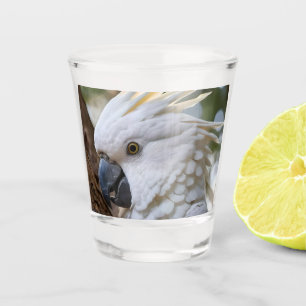 Vaso De Chupito Elegancia en blanco: el majestuoso Cockatoo austra