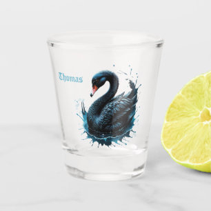 Vaso De Chupito Elegancia en movimiento, el cisne negro,