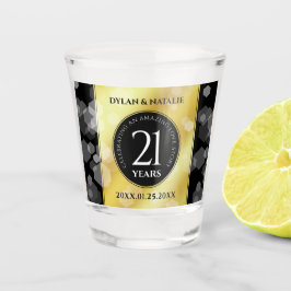 Vaso De Chupito Elegante 21ª celebración del Aniversario del Boda 
