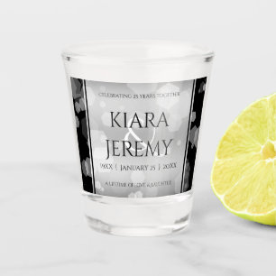 Vaso De Chupito Elegante 25° aniversario Boda de Plata