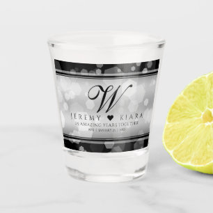 Vaso De Chupito Elegante 25° aniversario Boda de Plata