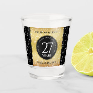 Vaso De Chupito Elegante 27º Aniversario del Boda de Música