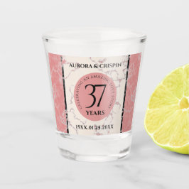Vaso De Chupito Elegante 37° Aniversario del Boda de Alabastro