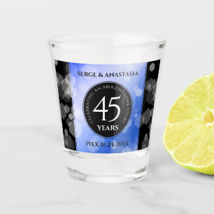 Vaso De Chupito Elegante 45° Aniversario del Boda de Sapphire