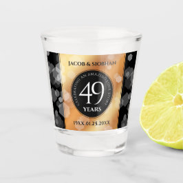 Vaso De Chupito Elegante 49° Aniversario del Boda del Cobre