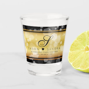 Vaso De Chupito Elegante 50° Aniversario del Boda de Oro