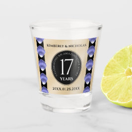 Vaso De Chupito Elegante aniversario Boda de 17 conchas