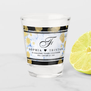 Vaso De Chupito Elegante aniversario de bodas de porcelana de 18 a