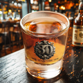 Vaso De Chupito Elegante Bronce 30 cumpleaños