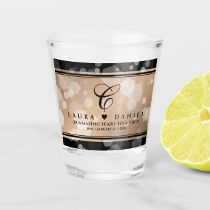 Vaso De Chupito Elegante Celebración del 28º Aniversario de Bodas