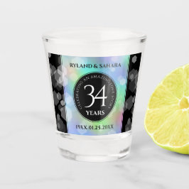 Vaso De Chupito Elegante celebración del 34° Aniversario del Boda 