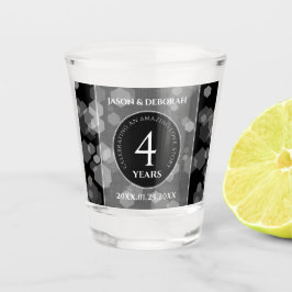 Vaso De Chupito Elegante celebración del cuarto aniversario de Bod