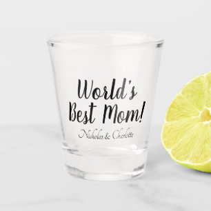 Vaso De Chupito Elegante guión de mejor personalizado negro para m