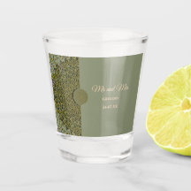 Elegante Mandala de oro verde sabio