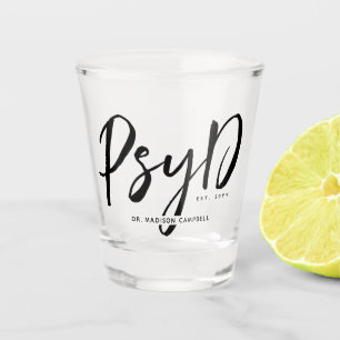 Vaso De Chupito Elegante Médico de Psicología en PsyD