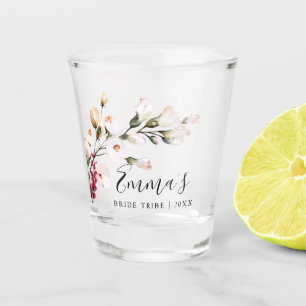 Vaso De Chupito Elegante Rosa Floral Fiesta Nupcial