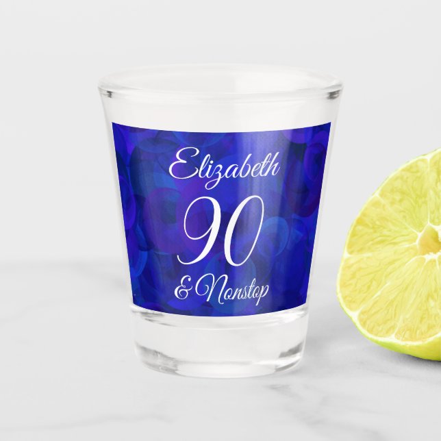 Vaso De Chupito Elegante Royal Blue 90 y fiesta ininterrumpida de  (Anverso)
