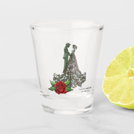 Vaso De Chupito Elegante y romántico diseño vintage.