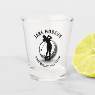 Vaso De Chupito Elegantes mujeres Monograma de golf