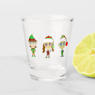 Vaso De Chupito Elfos de Santas