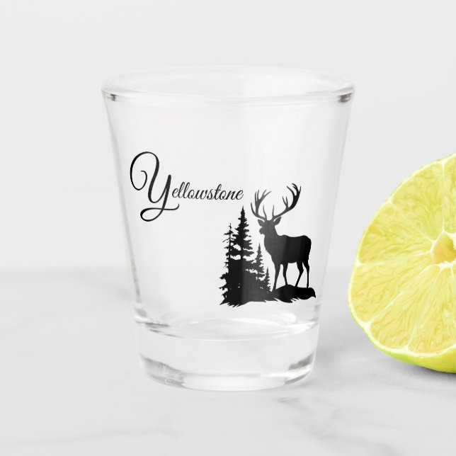 Vaso De Chupito Elk Yellowstone (Anverso)