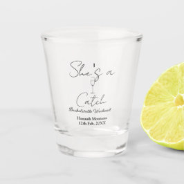 Vaso De Chupito Ella es una botella de champán de fin de semana de