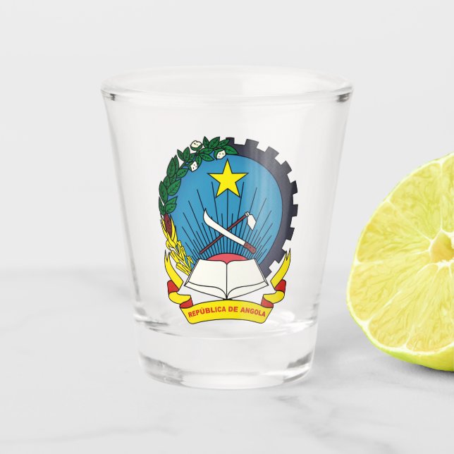 Vaso De Chupito Emblema de Angola (Anverso)