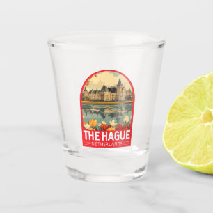 Vaso De Chupito Emblema de arte de viajes de los Países Bajos de L