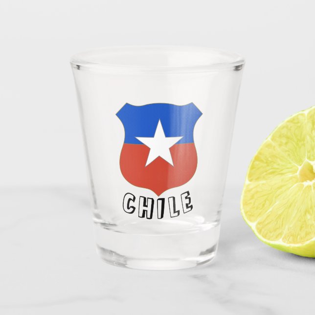 Vaso De Chupito Emblema de Chile (Anverso)