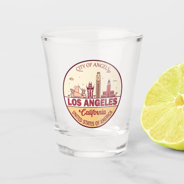 Vaso De Chupito Emblema de la línea aérea de California en Los Áng (Anverso)