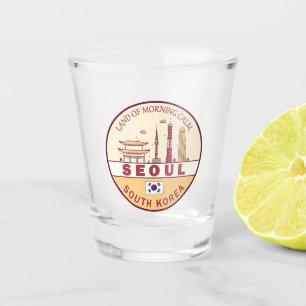Vaso De Chupito Emblema de la línea aérea de la ciudad de Seúl