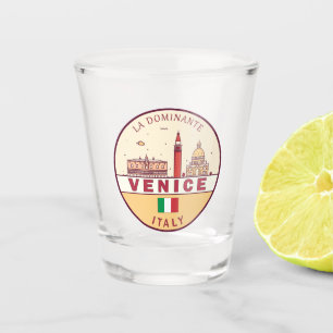 Vaso De Chupito Emblema de la línea aérea de Venecia Italia