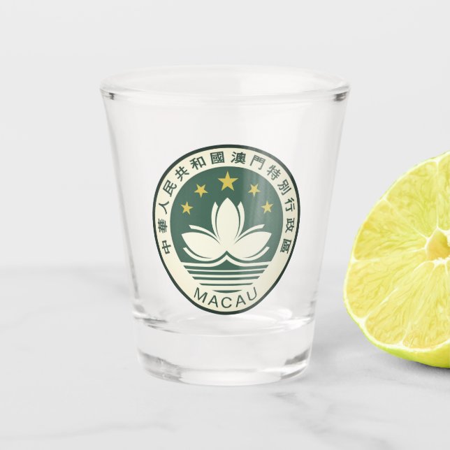 Vaso De Chupito Emblema de Macao (Anverso)