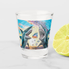 Vaso De Chupito Encanto Chomp-Tiburón Rompiendo para Gemas Brillan
