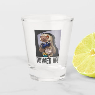 Vaso De Chupito ¡Enciende! Divertido Personalizado Sloth Jugando V