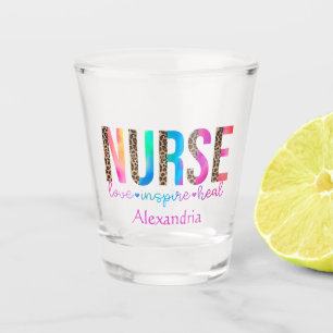 Vaso De Chupito Enfermera - Amor, Inspire, curación