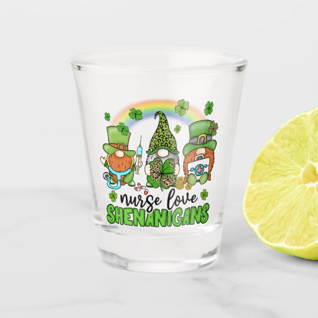 Vaso De Chupito Enfermera Love Shenanigans St. Patrick's (Anverso)