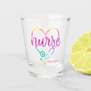 Vaso De Chupito Enfermera Stethoscope