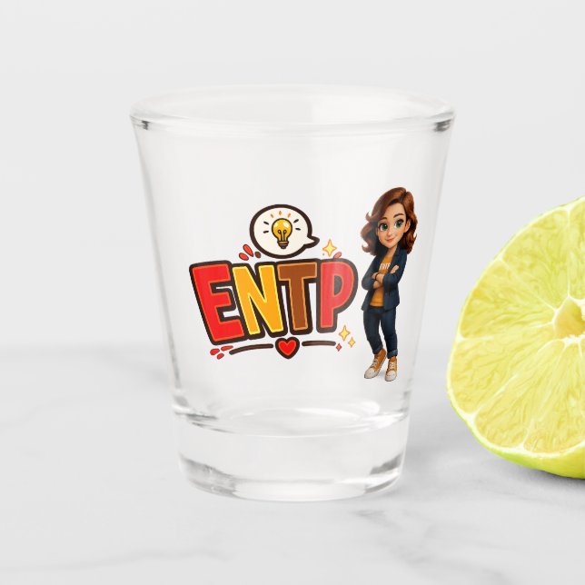 Vaso De Chupito ENTP — A Exploradora de Ideias (Anverso)