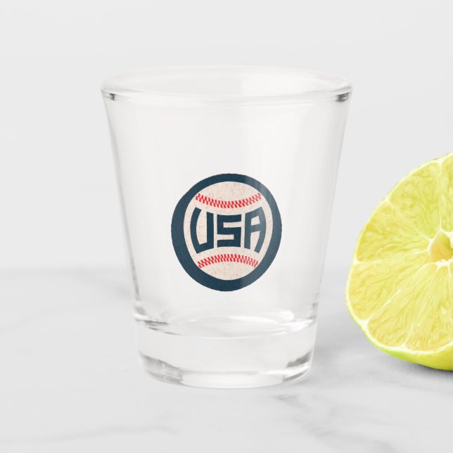 Vaso De Chupito Equipo de Béisbol de EE. UU. (Anverso)